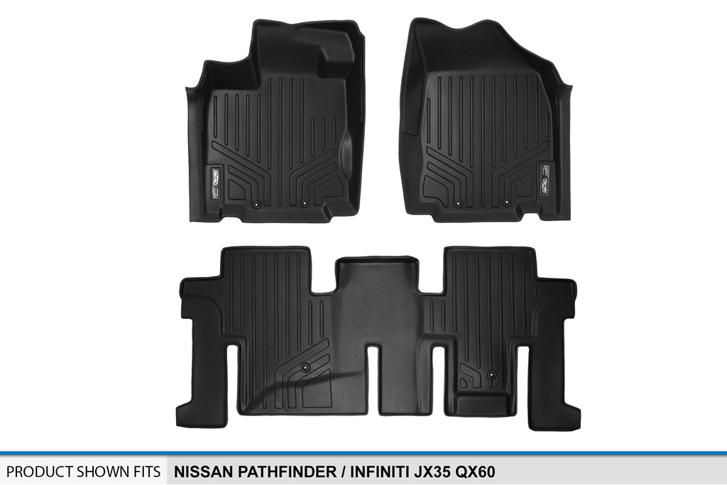 maxfloormat all weather floor mats 2 row set pathfinder maxfloormat all weather floor mats 2 row set pathfinder