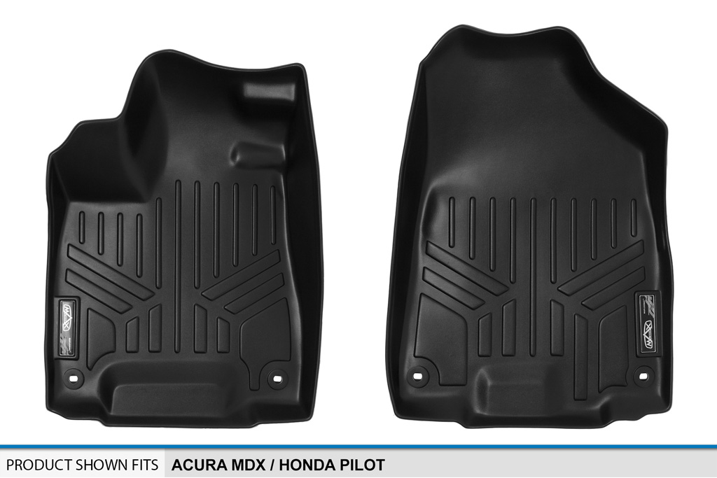 20142016 Acura MDX Floor Mats First Row Black Tray Liners