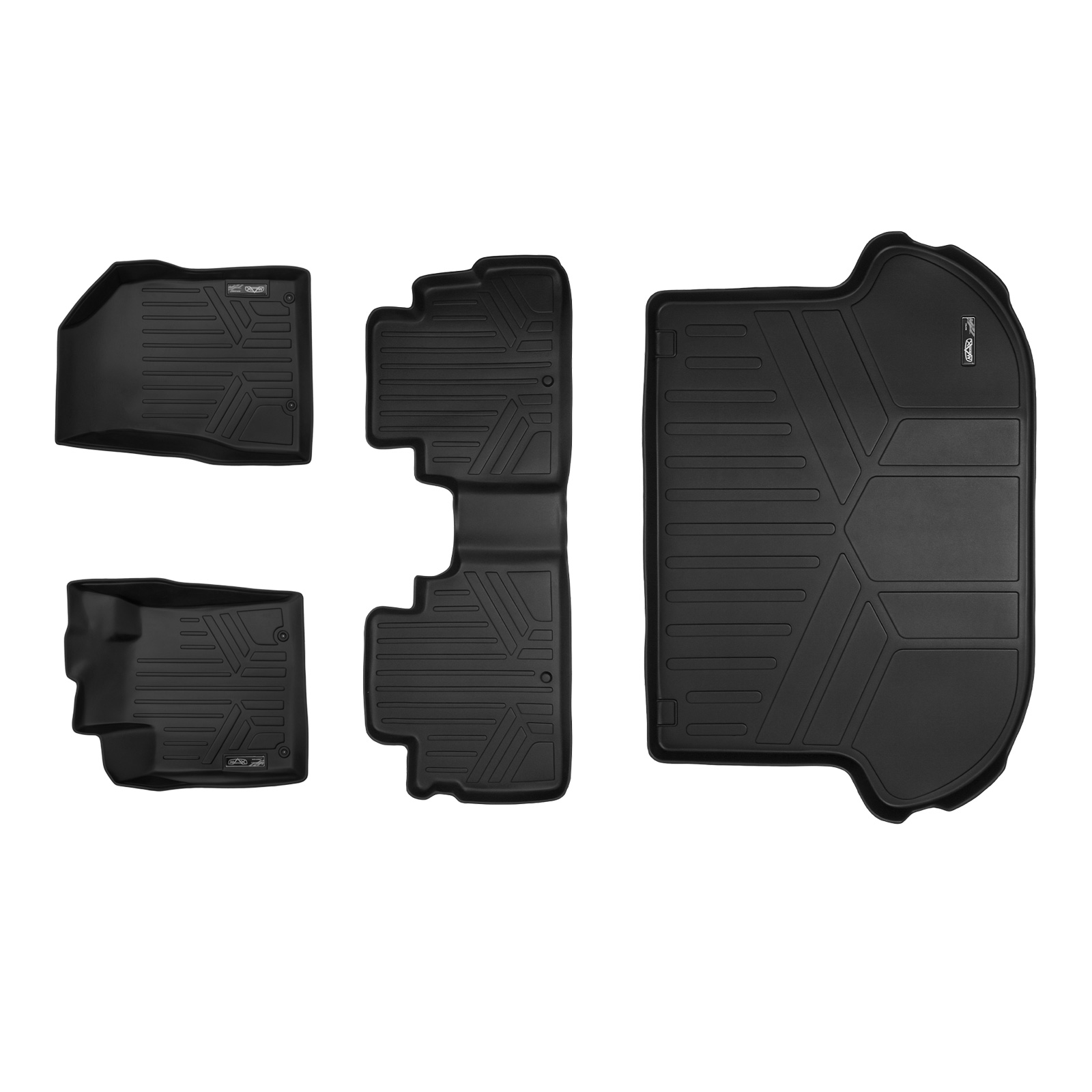 MAXFloormat All Weather Floor Mat Liner Combo Black Fit Nissan Murano