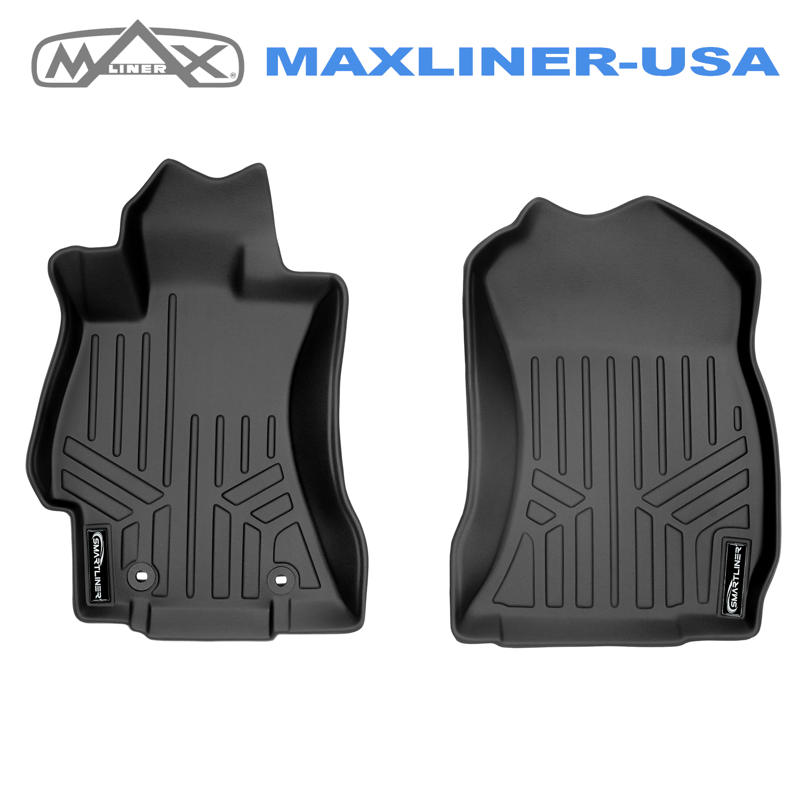 SMARTLINER Custom Floor Mats Liners 1st Row Black For 20142018 Subaru