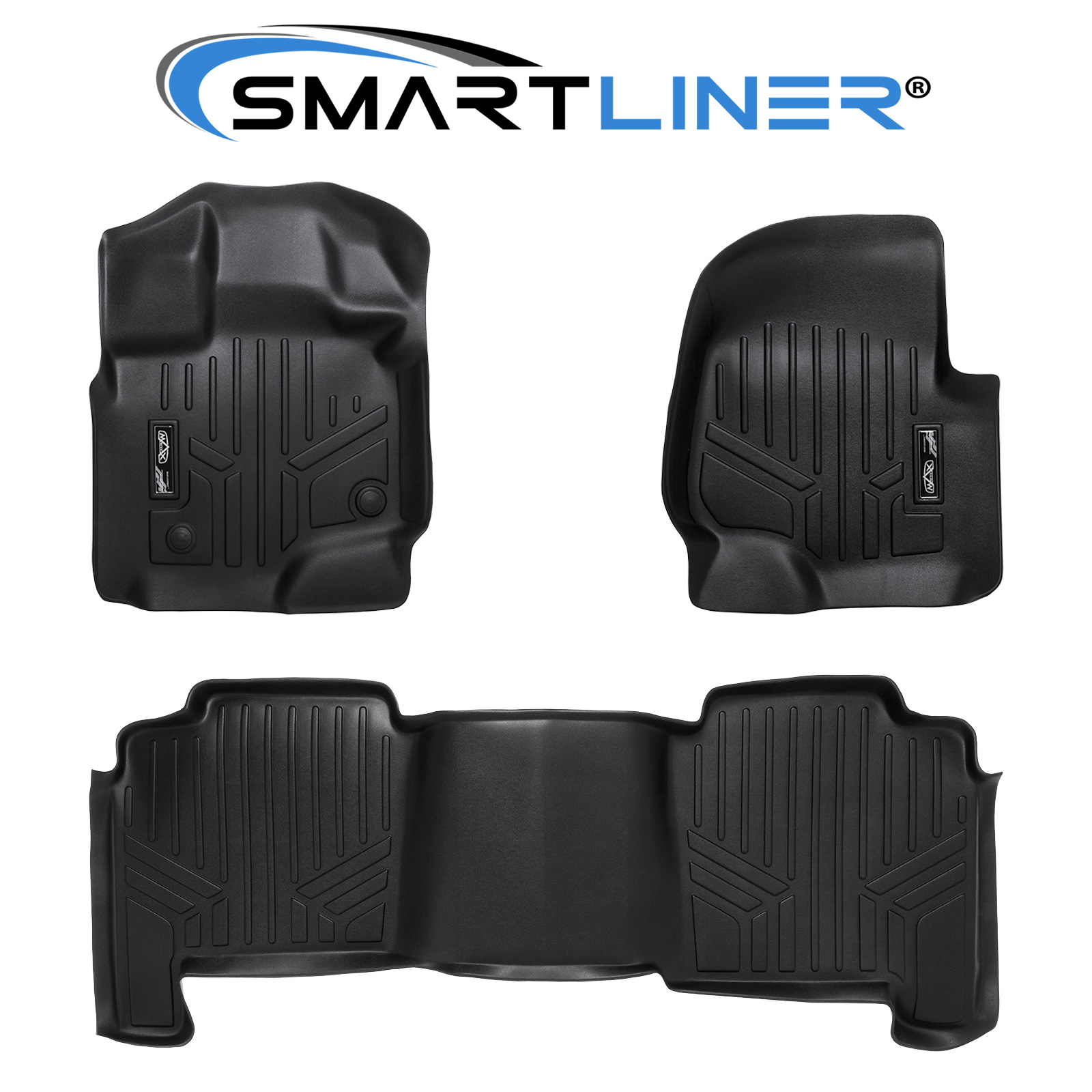 SMARTLINER 0408 Ford F150 SuperCrew Cab Custom Fit Floor Mats Liner