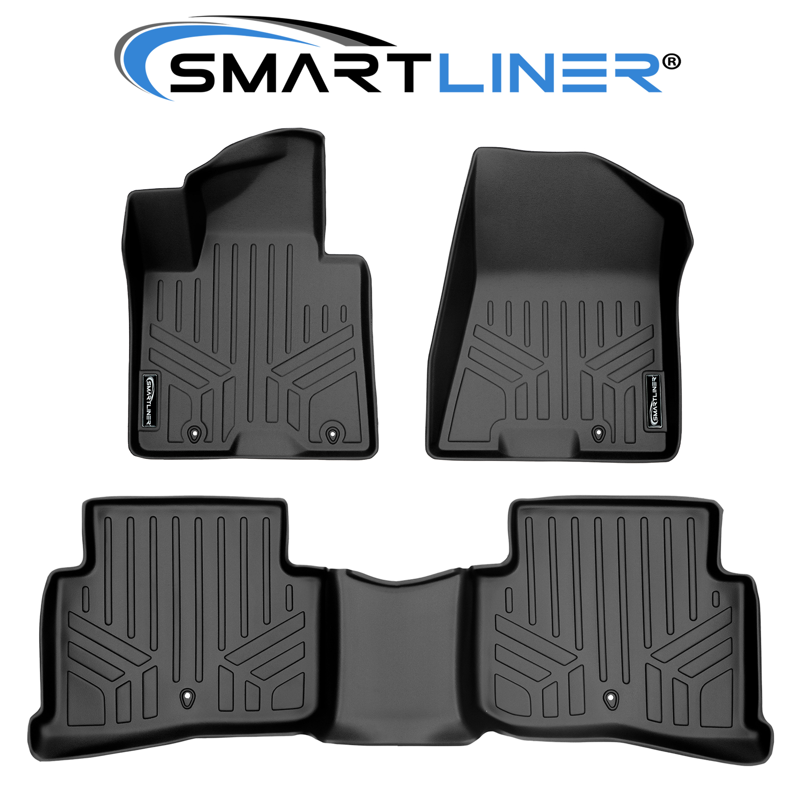 SMARTLINER 2 Row Floor Mat Liners For 20172021 Kia Sportage / 2019