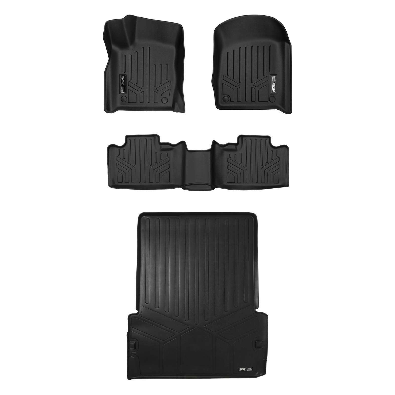 SmartLiner Floor Mats 2 Rows and Cargo Liner Behind 2nd Row for Durango