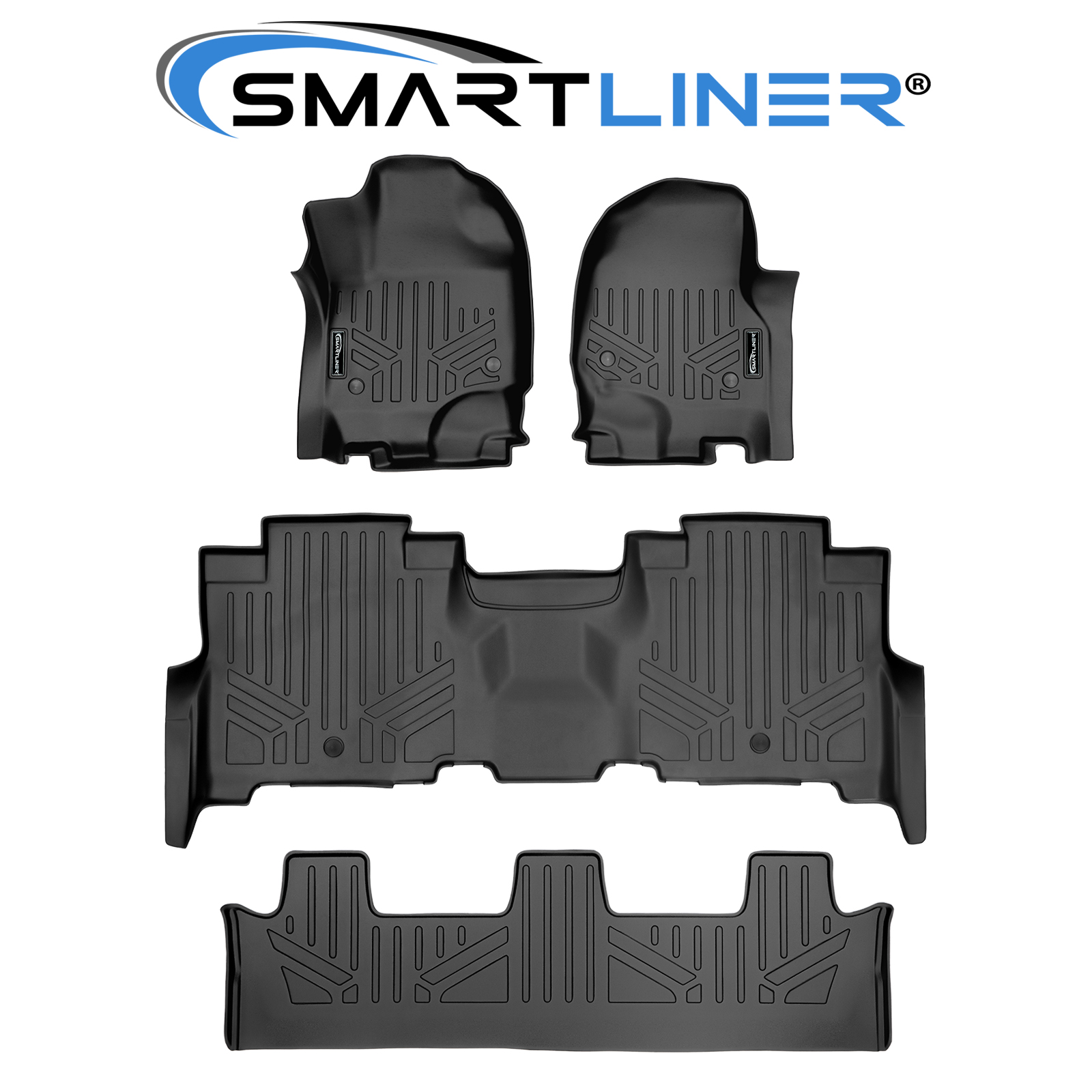 SMARTLINER Floor Mats Black For 2018-2020 Expedition/Navigator With