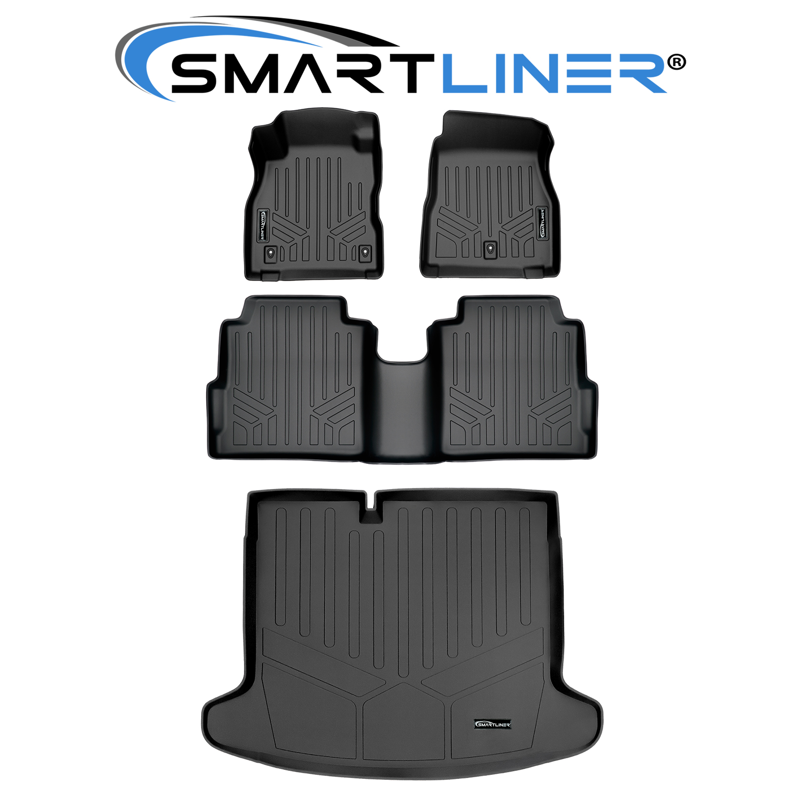 SMARTLINER Custom Fit Floor Mats Cargo Liner Set for 20182021 Nissan
