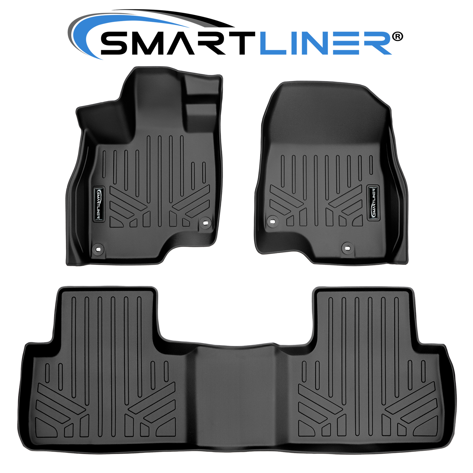 SMARTLINER Custom Fit Floor Mats Liners Set Black for 20192021 Acura