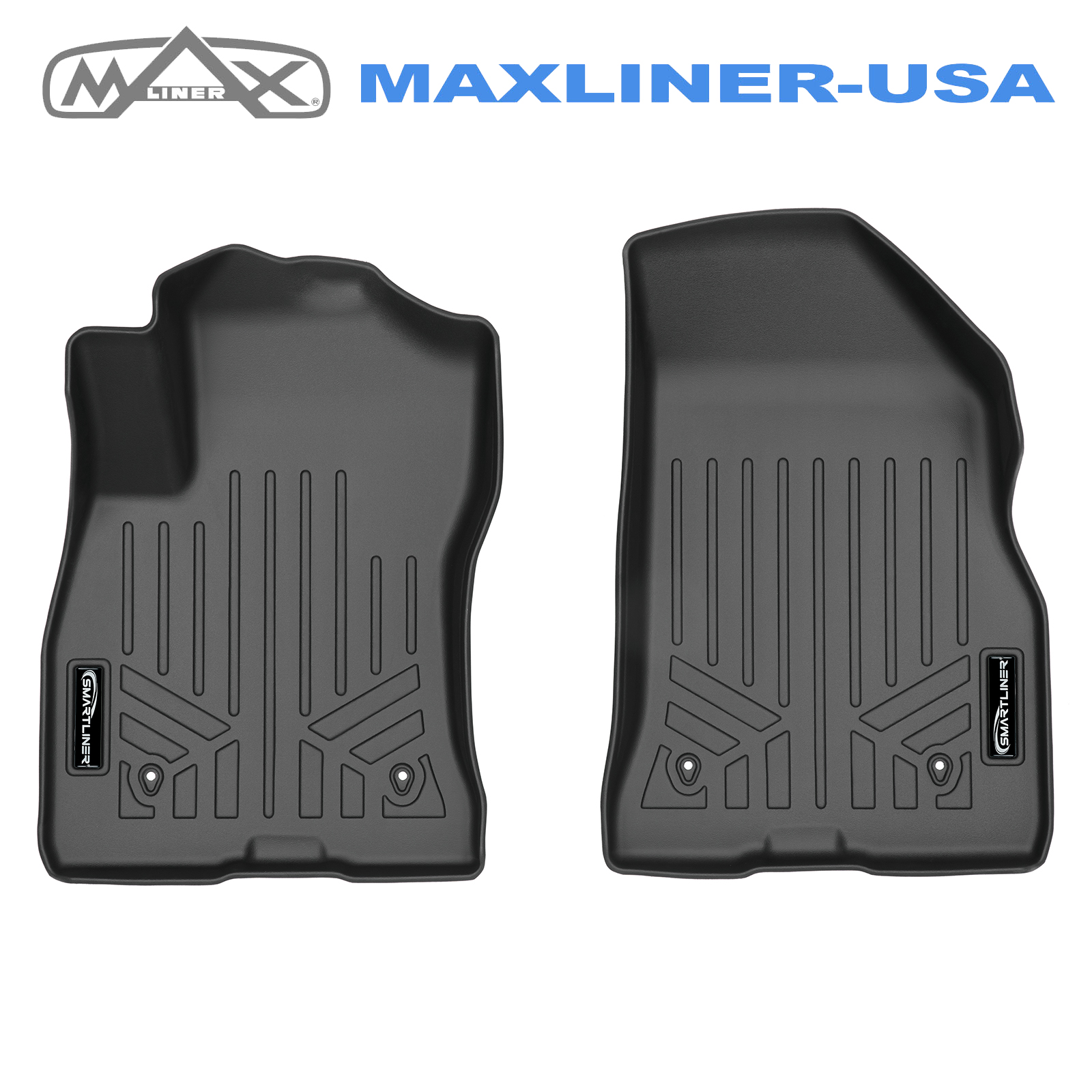 SMARTLINER Floor Mats 1st Row Liners Black for 20152021 Ram ProMaster