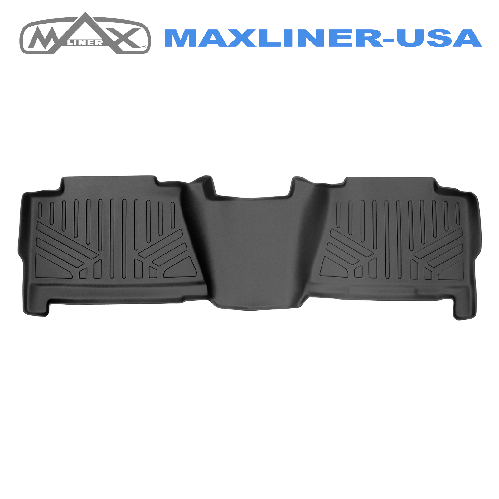 SMARTLINER Custom Floor Mats 2nd Row Black For Silverado/Sierra Crew