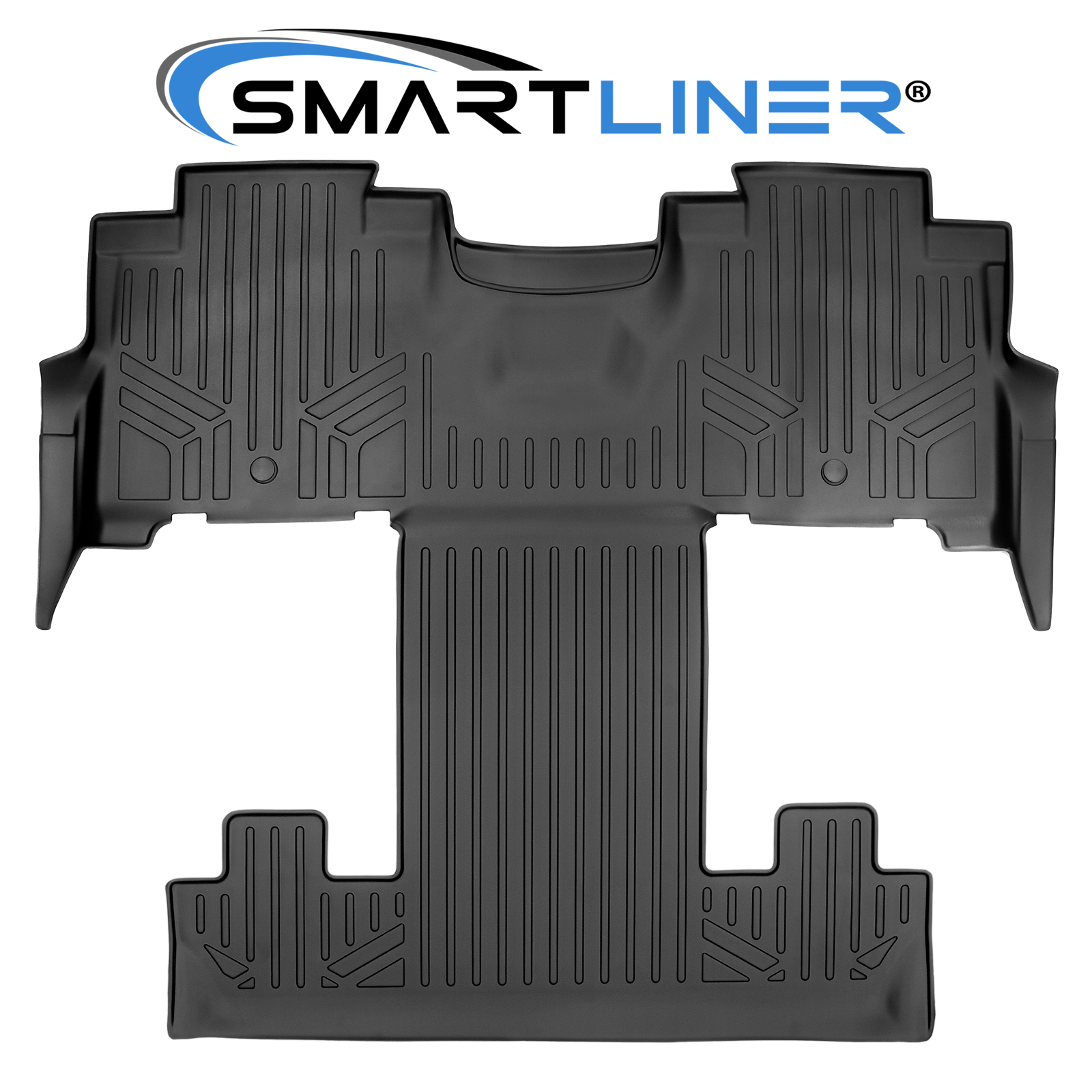 SMARTLINER Floor Mats 2nd/3rd Row Liner Black for 20182020 Expedition